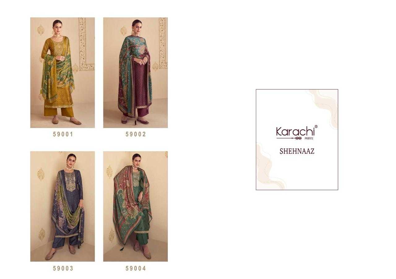 shehnaaz by kesar karachi Print russian silk print ladies suits