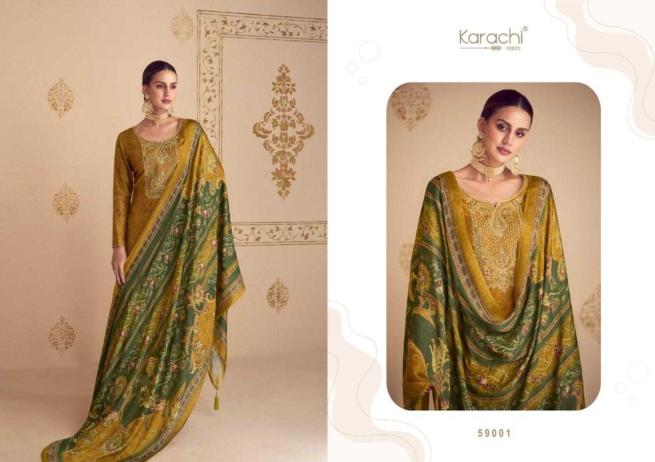 shehnaaz by kesar karachi Print russian silk print ladies suits