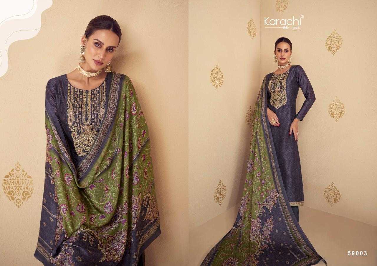 shehnaaz by kesar karachi Print russian silk print ladies suits