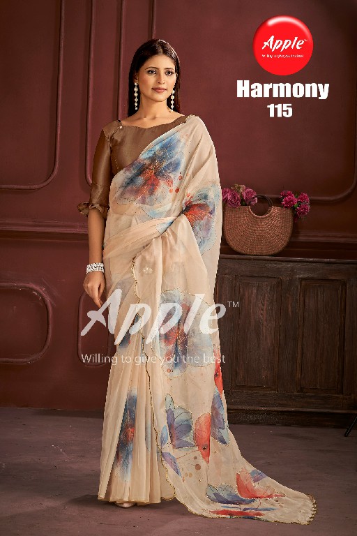 harmony vol 1 by apple saree amazing look organza saree