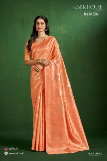 Sarha By Aura Kalki Silk Wholesale Tissue Silk Ethnic Sarees