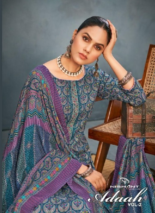 Nishant Adaah Vol-2 Wholesale Pure Viscose Pashmina Winter Dress Material