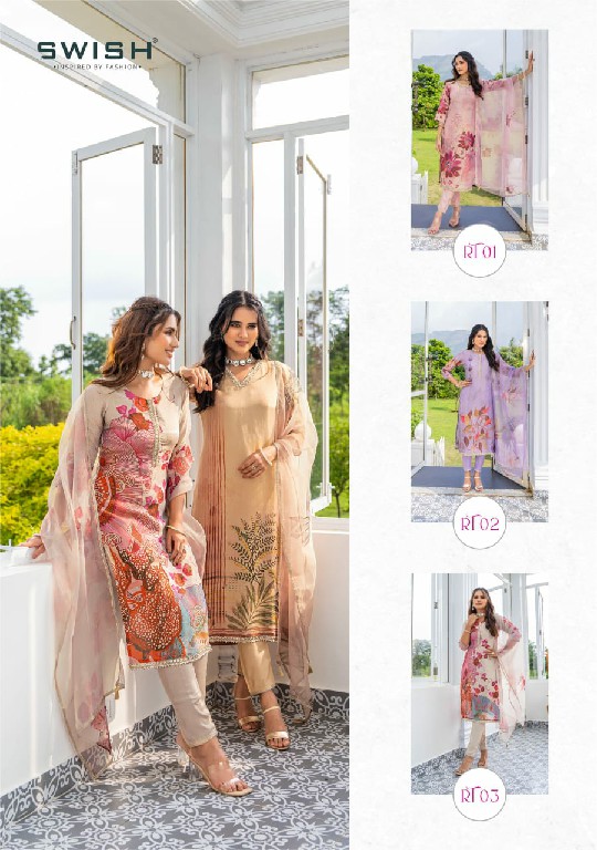 Swish Rich Tissue Wholesale Readymade Straight Cut Kurtis With Pant And Dupatta