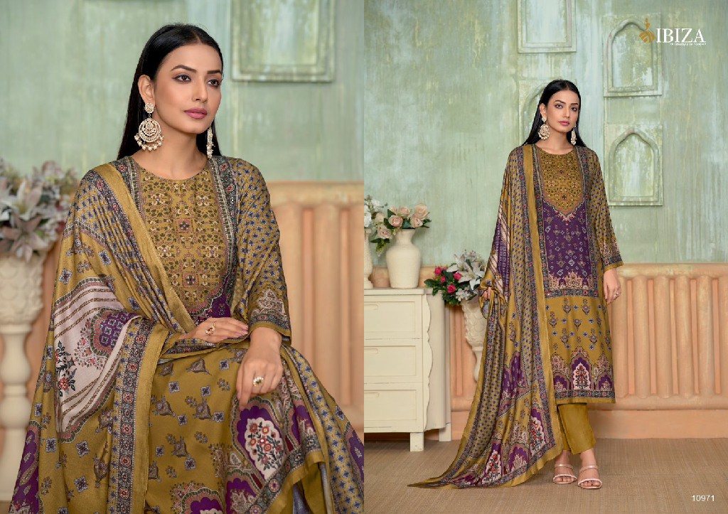 Ibiza Mariyam Wholesale Pure Viscose Pashmina Winter Salwar Suits