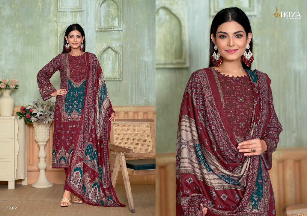 Ibiza Mariyam Wholesale Pure Viscose Pashmina Winter Salwar Suits