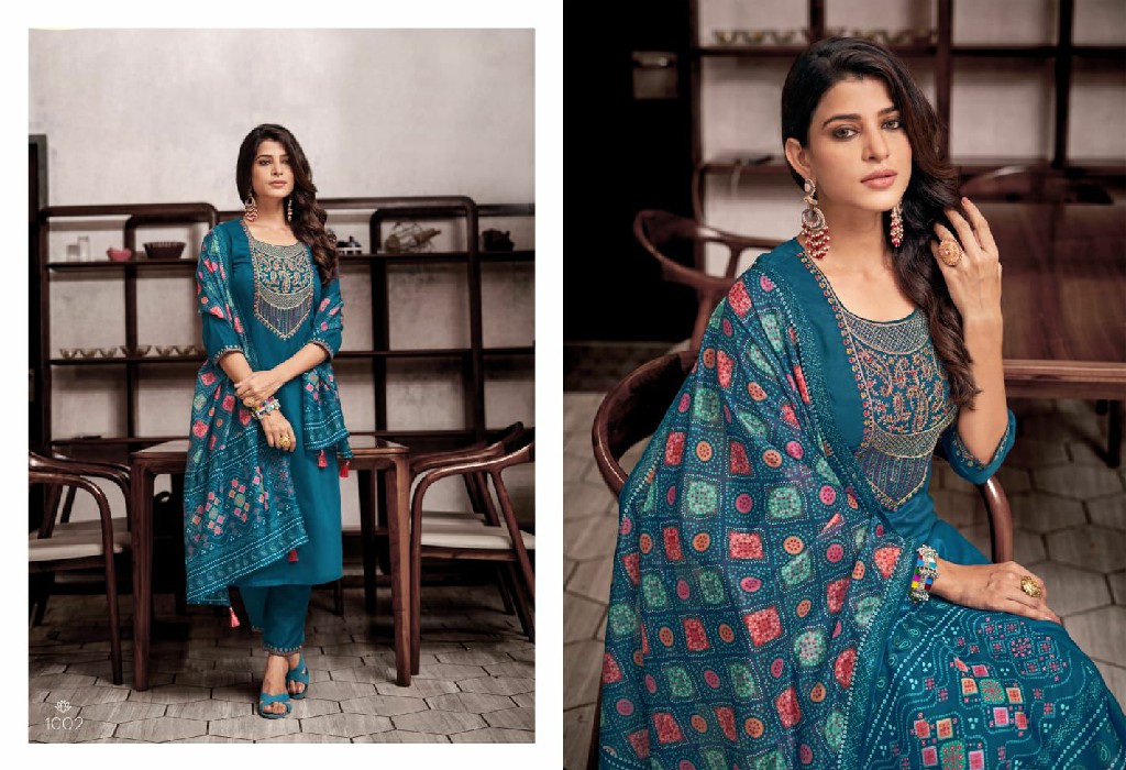 Sweety Polo Wholesale Silk Base Kurti With Bottom And Dupatta