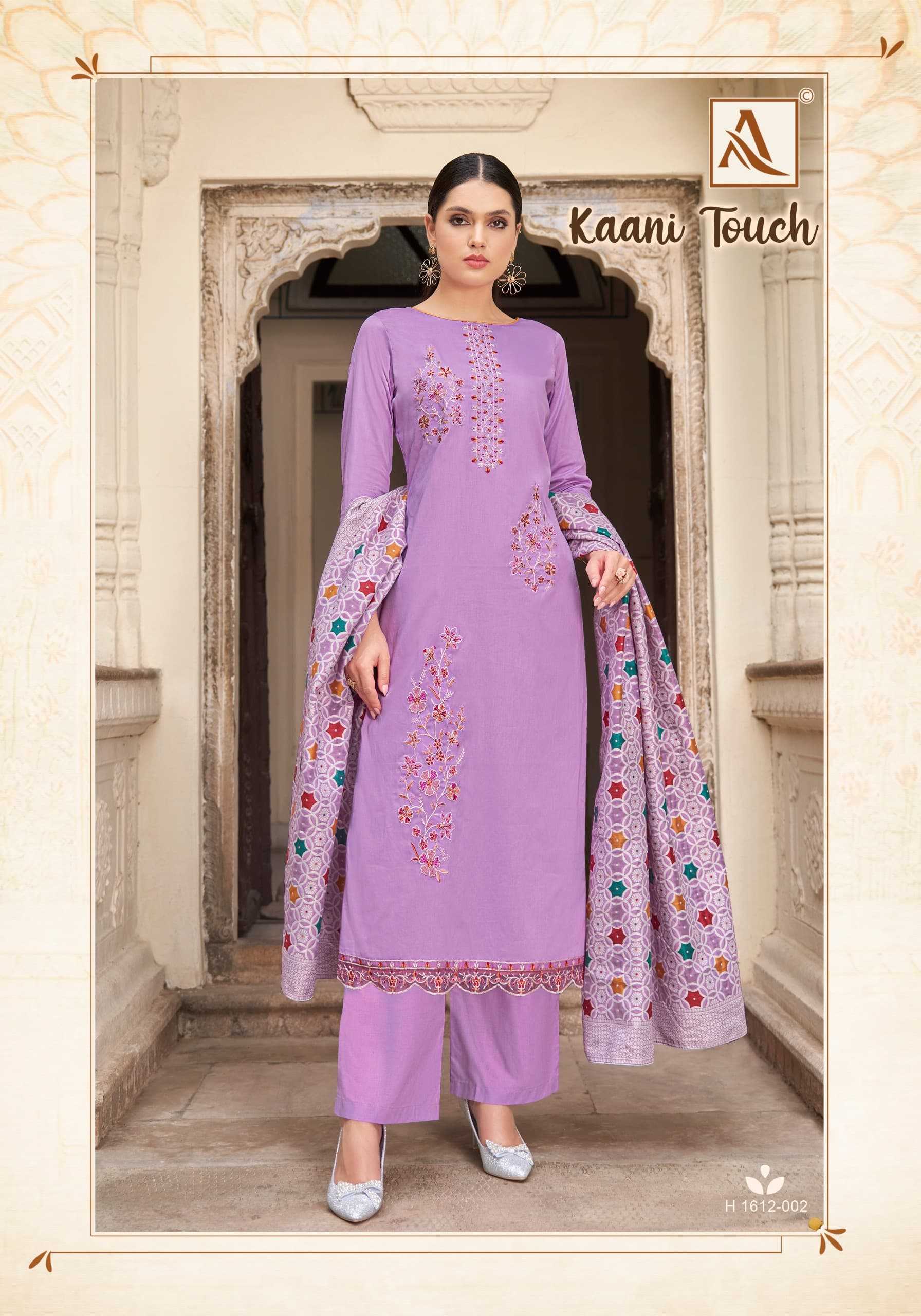 alok suits kaani touch zam cotton stylish ladies suits