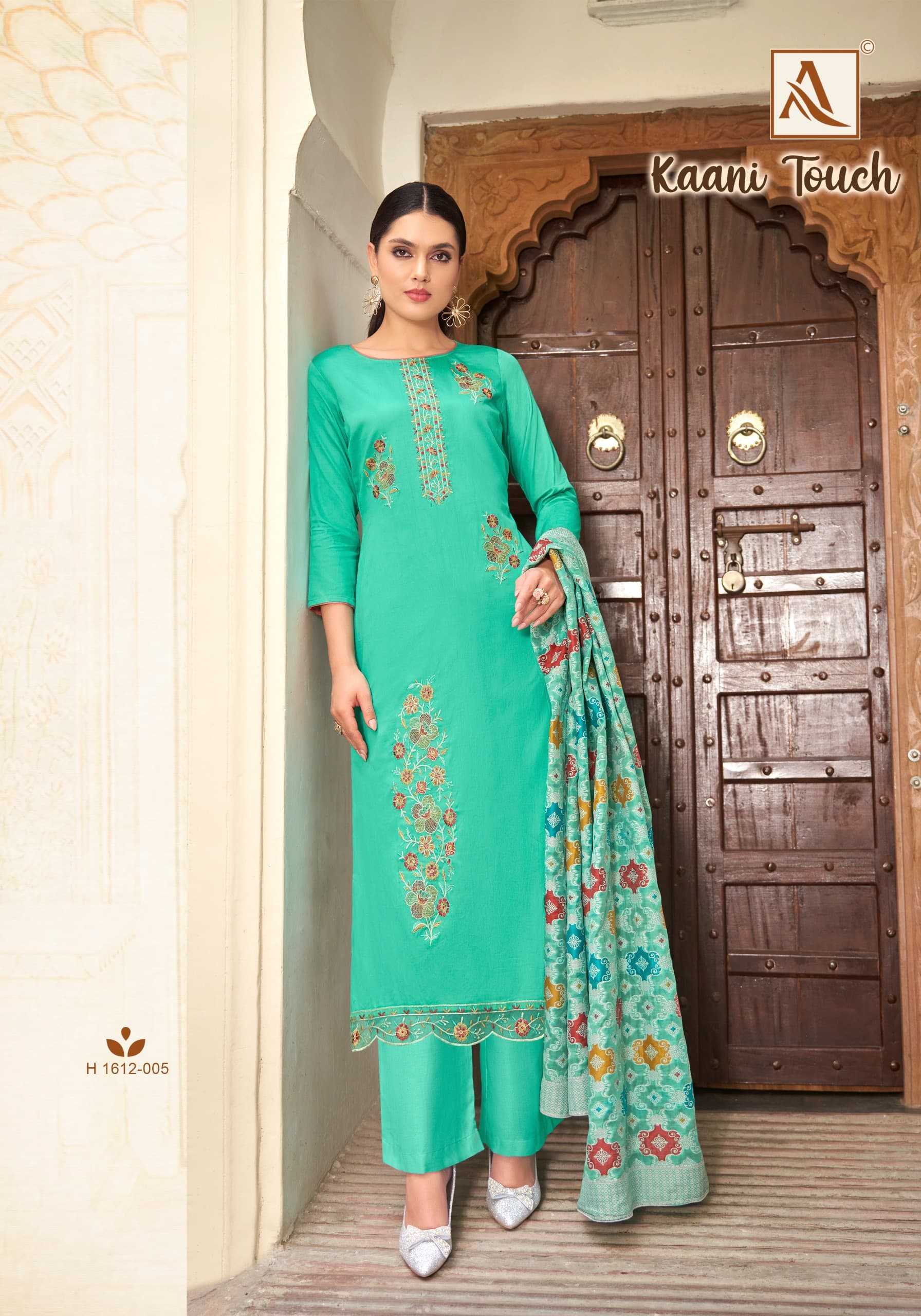 alok suits kaani touch zam cotton stylish ladies suits