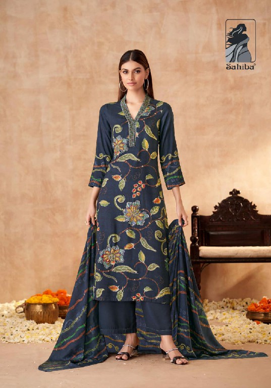 sibra by sahiba staple twill digital print unique suits collection