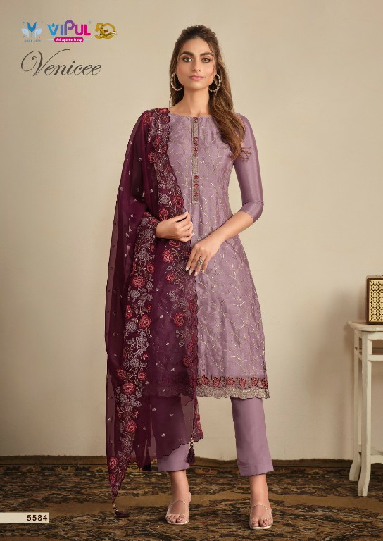 vipul fashion venicee embroidery work chinon ladies suits