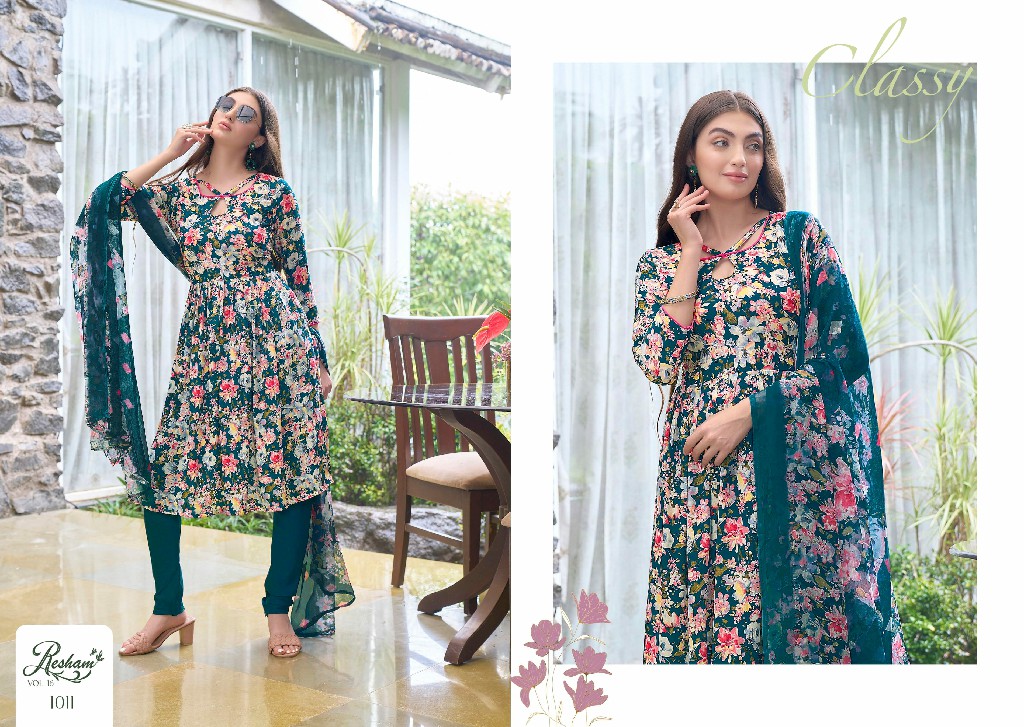 resham vol 16 by anmol tex casual wear crape suits