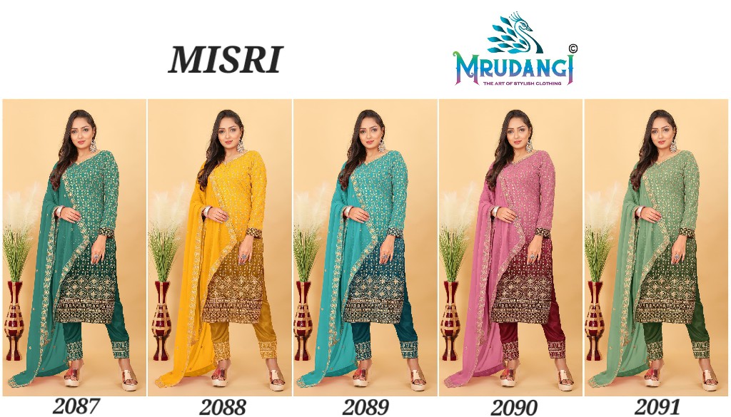 Mrudangi Misri 2087 Series Wholesale Designer Full Stitched Salwar Kameez