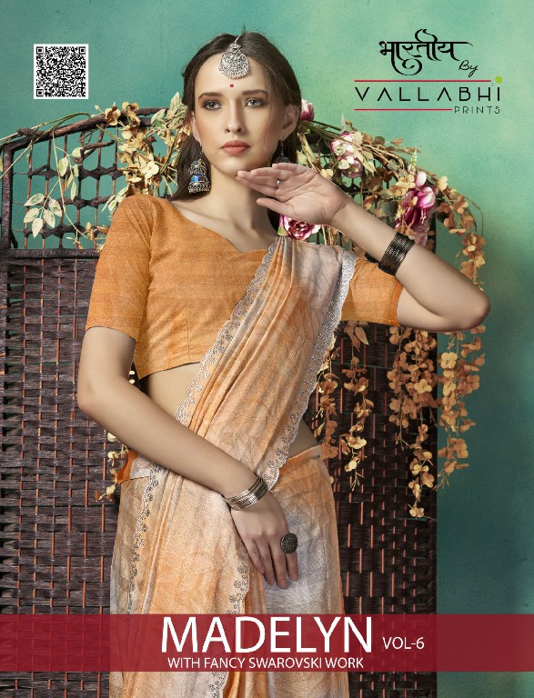 Vallabhi Madelyn Vol-6 Wholesale Fancy Swaroski Work Sarees