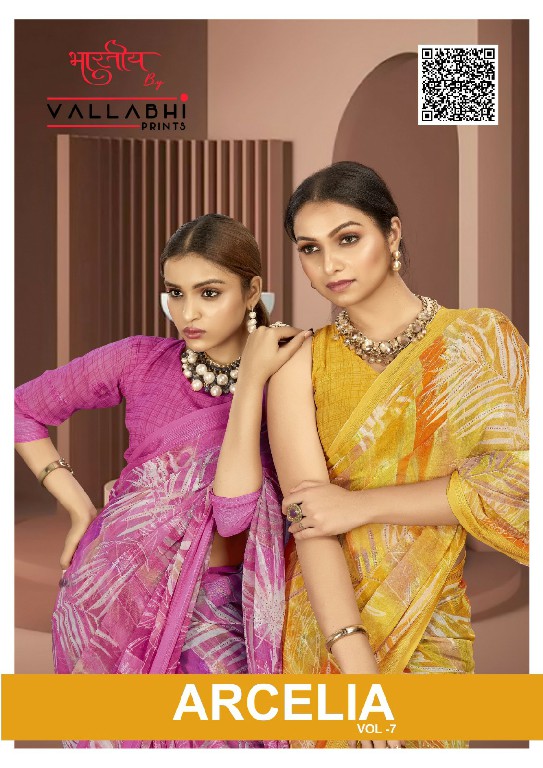 VALLABHI PRINTS ARCELIA VOL 7 DAILY WEAR GEORGETTE FANCY SAREES