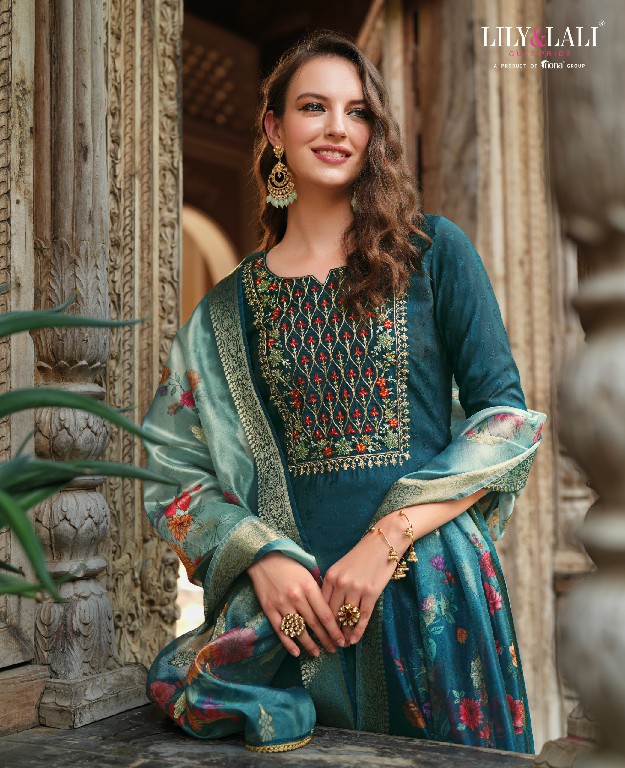 Lily And Lali Meenakari Vol-4 Wholesale Handwork And Embroidery Work Top With Pant And Dupatta