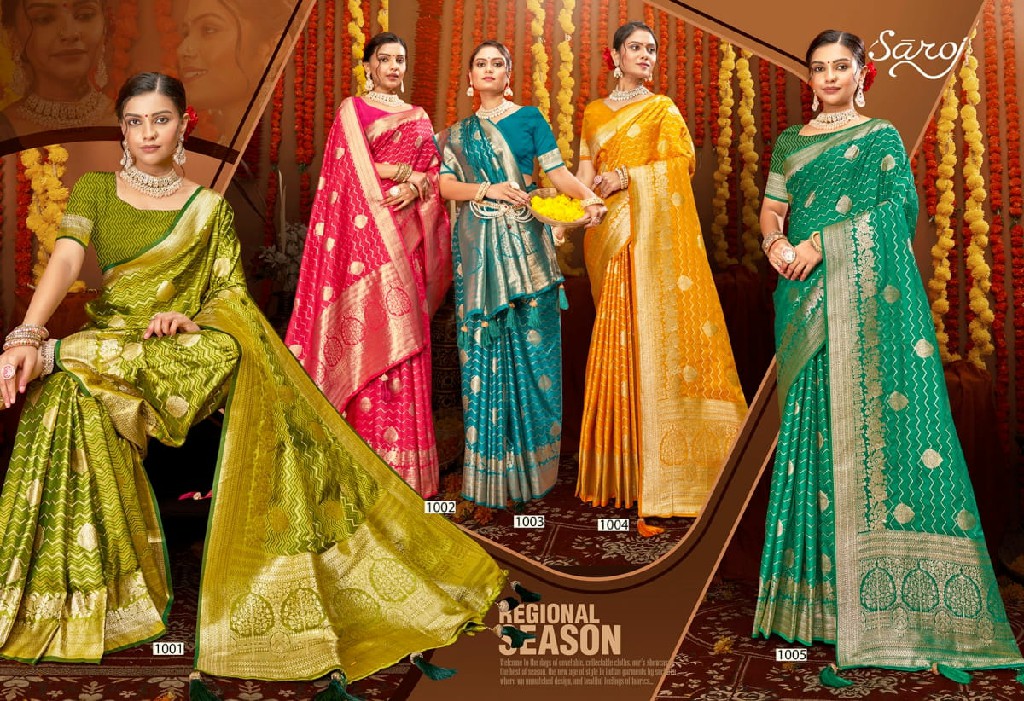 Saroj Milan Satin Silk Vol-6 Wholesale Pure Satin Silk Ethnic Sarees