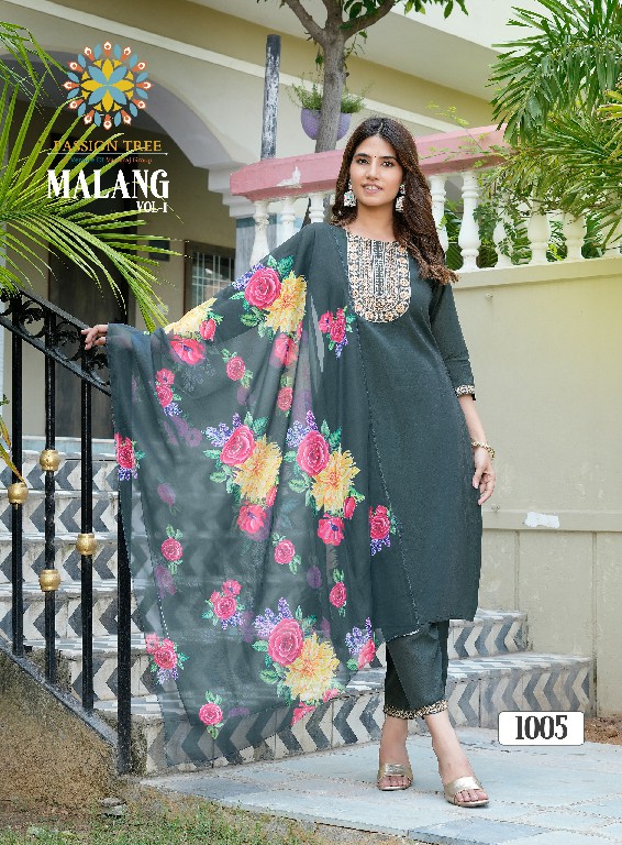 Passion Tree Malang Vol-1 Wholesale Straight Kurti With Pant And Dupatta