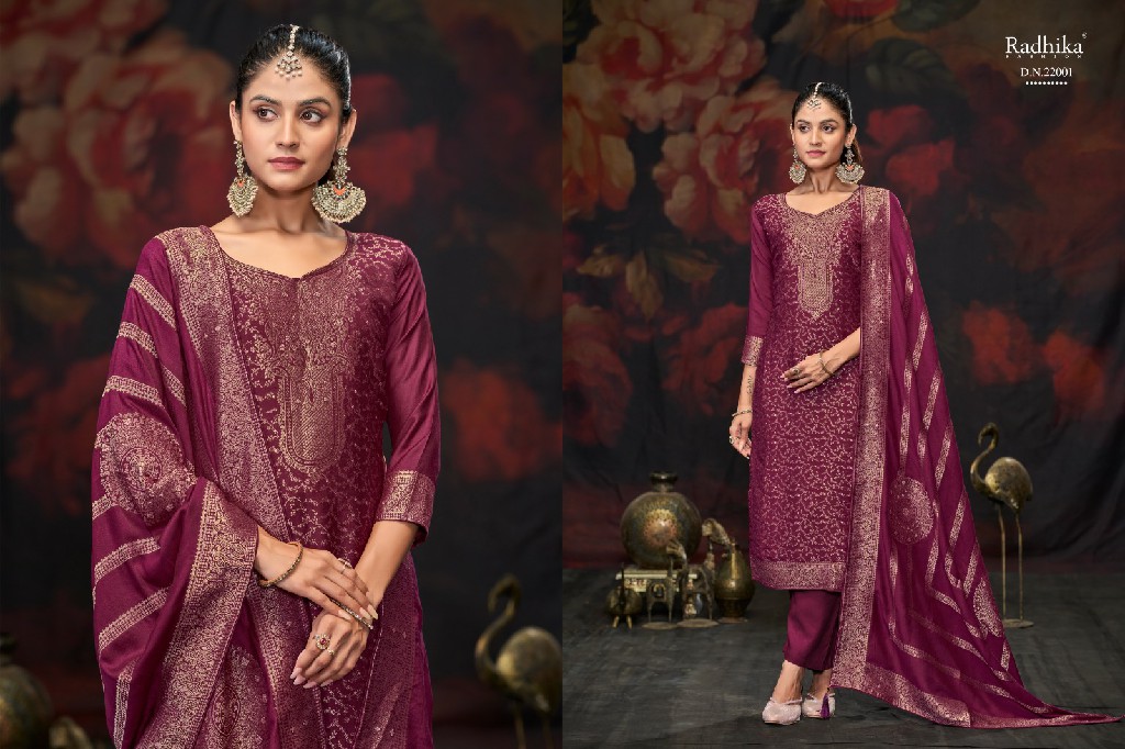 Radhika Sumyra Muskan Wholesale Pure Viscose Pashmina With Swaroski Work Winter Dress Material