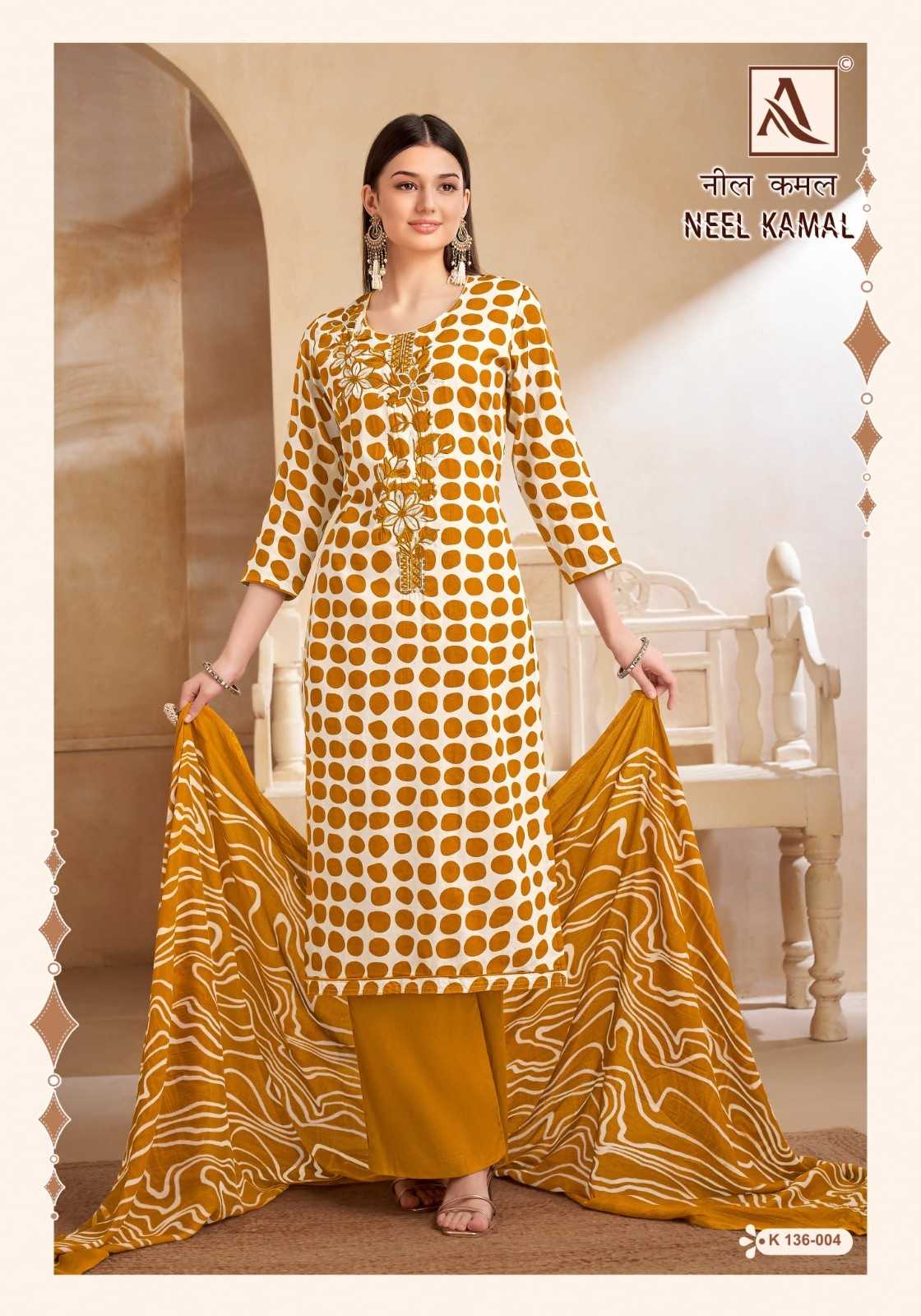 alok suits neel kamal zam print designer embroidery 3pcs suits