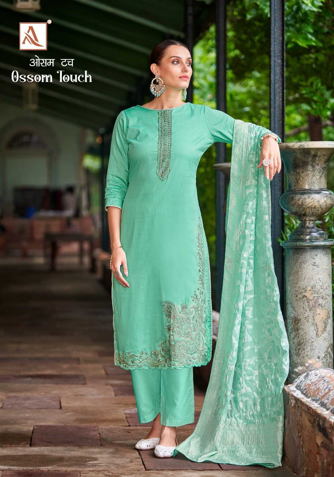 alok suits ossom touch zam cotton stylish suits collection