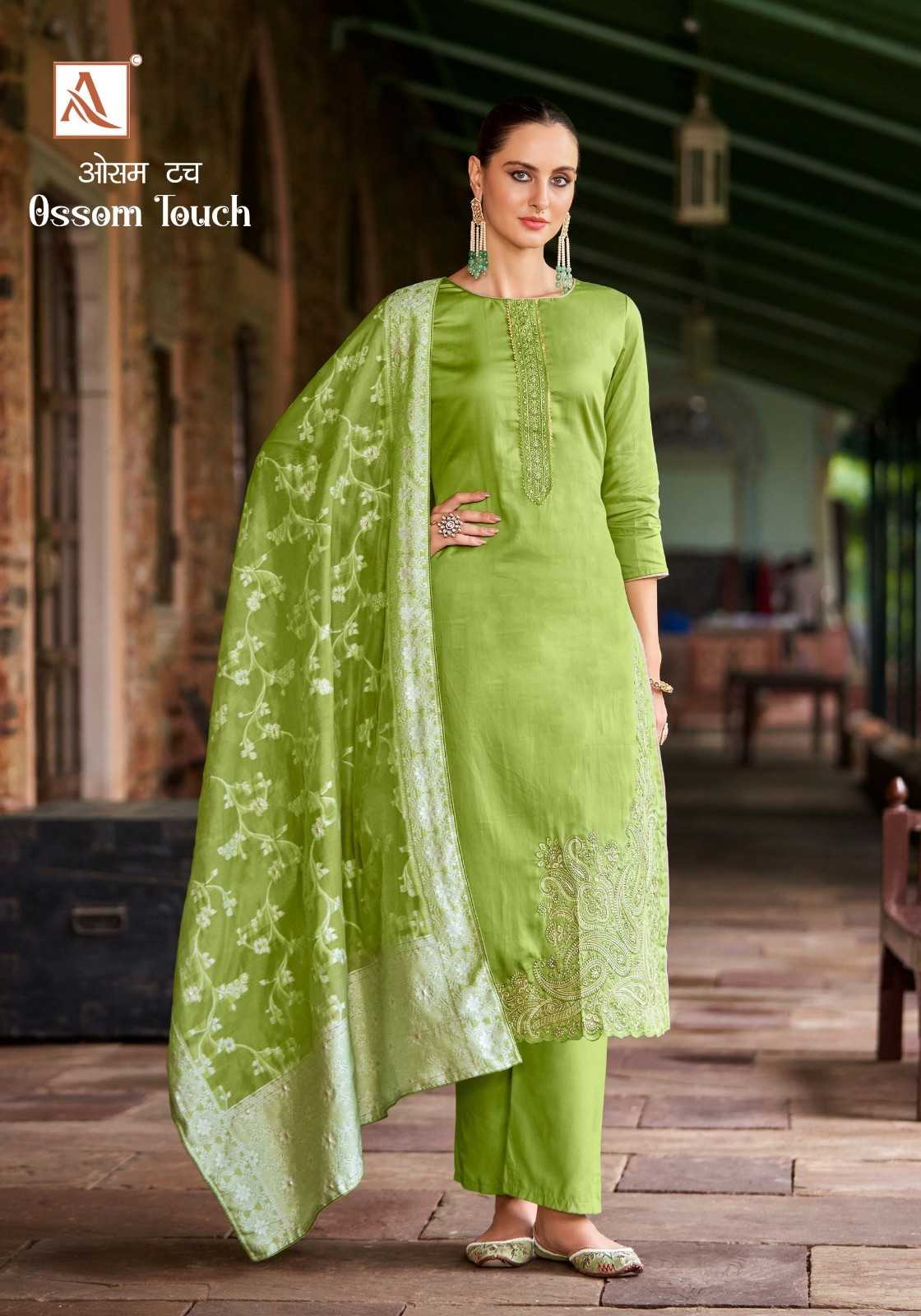 alok suits ossom touch zam cotton stylish suits collection