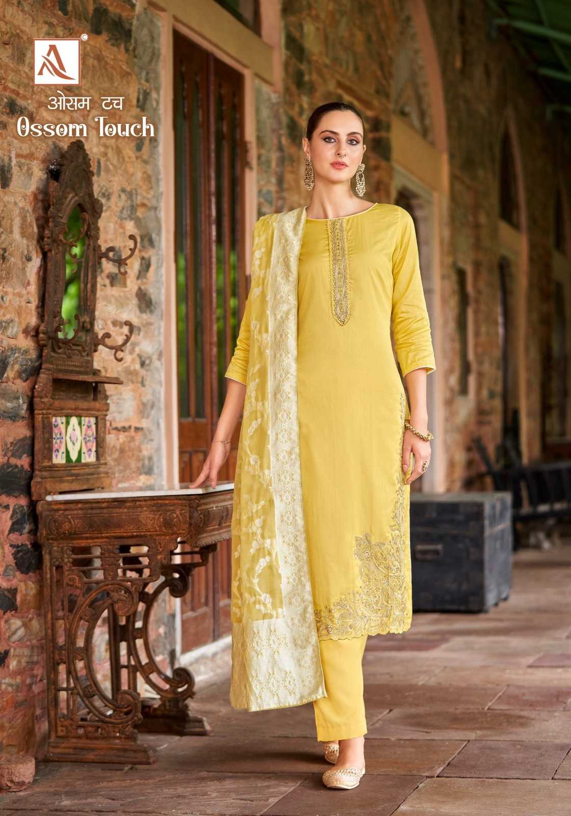alok suits ossom touch zam cotton stylish suits collection