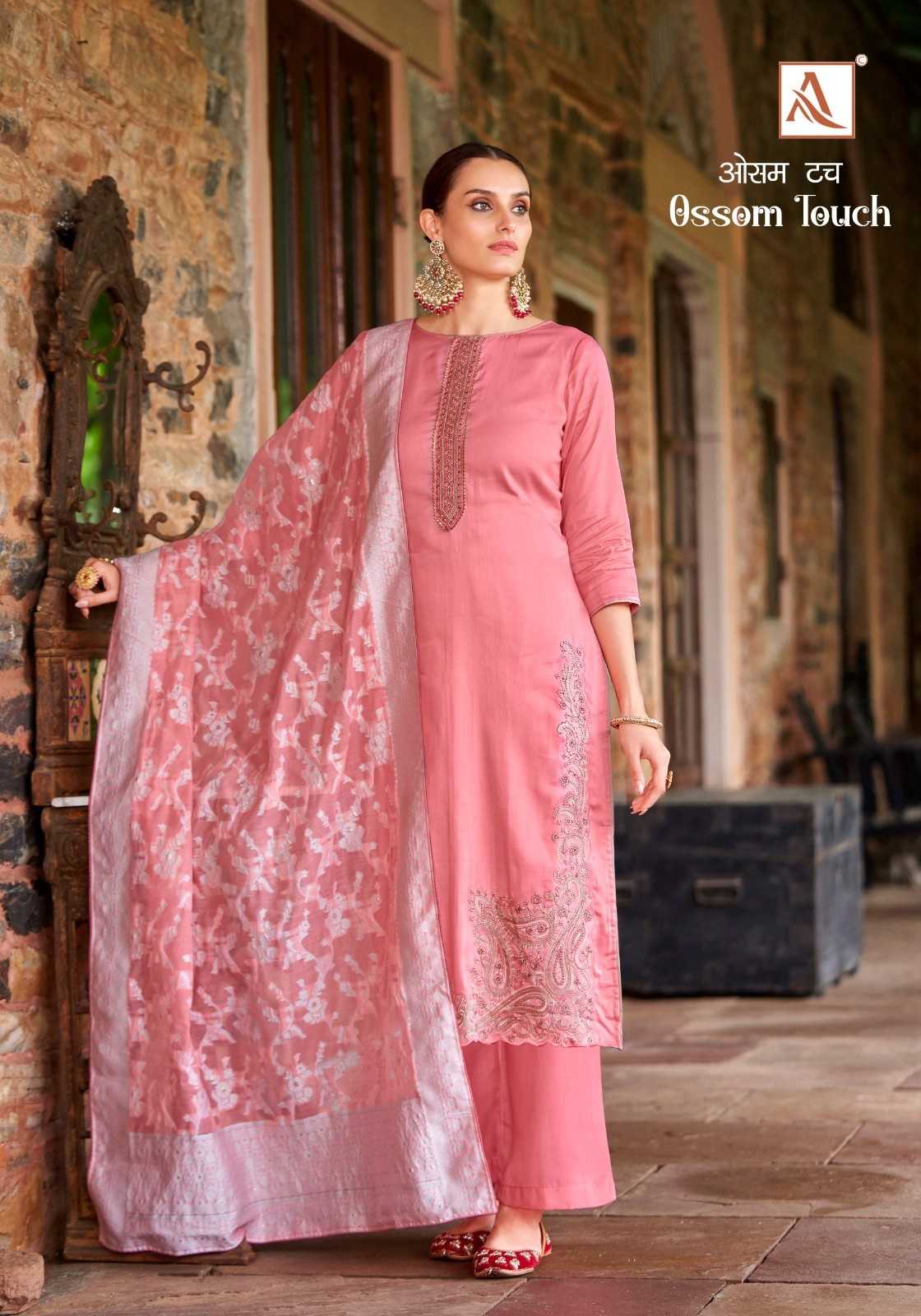 alok suits ossom touch zam cotton stylish suits collection
