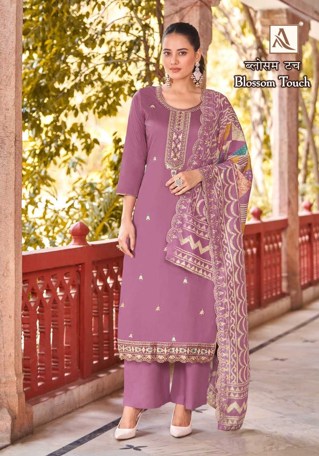 blossom touch by alok suits unique style zam cotton ladies suits