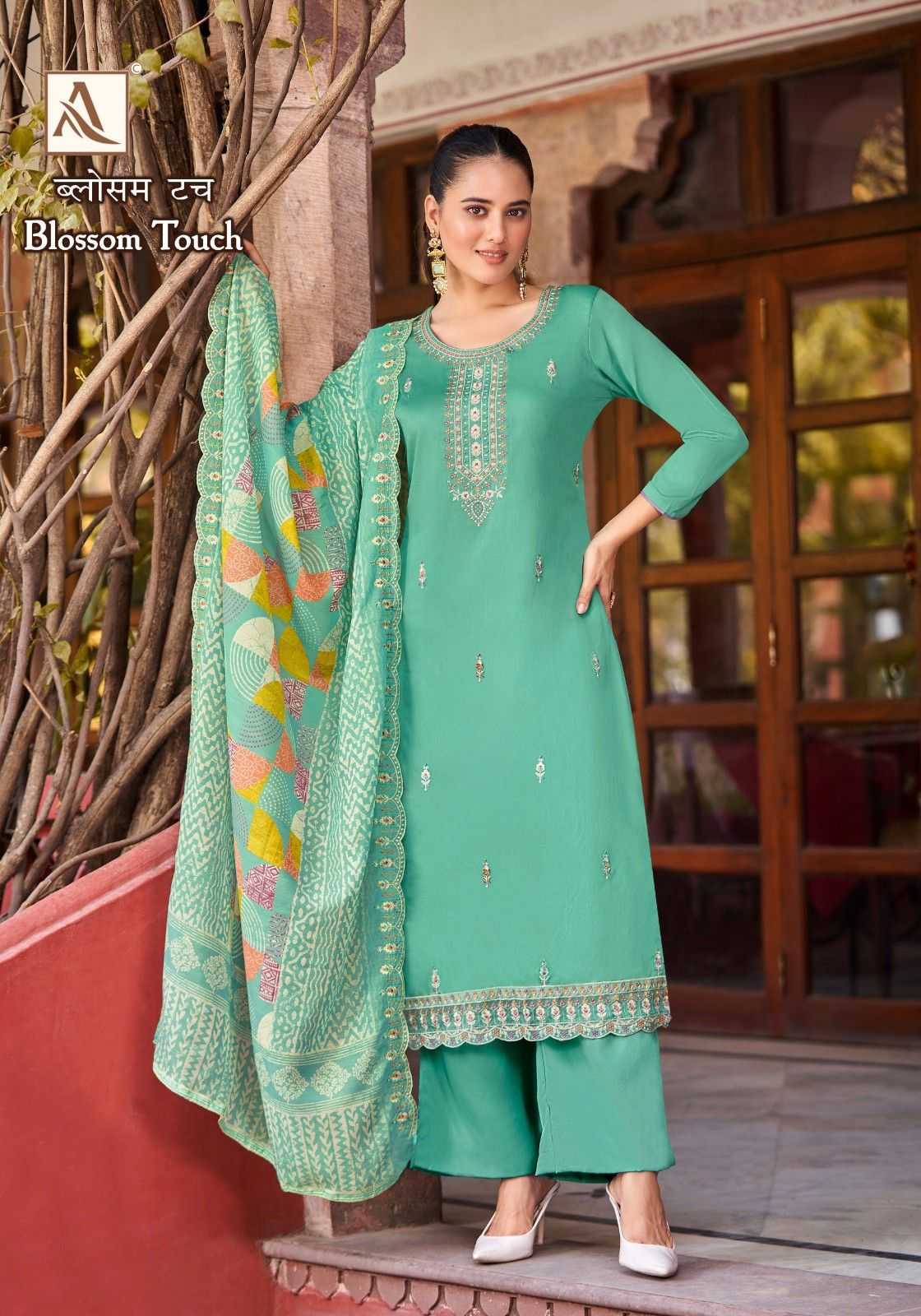 blossom touch by alok suits unique style zam cotton ladies suits