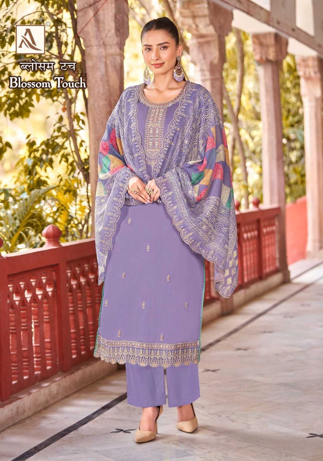 blossom touch by alok suits unique style zam cotton ladies suits