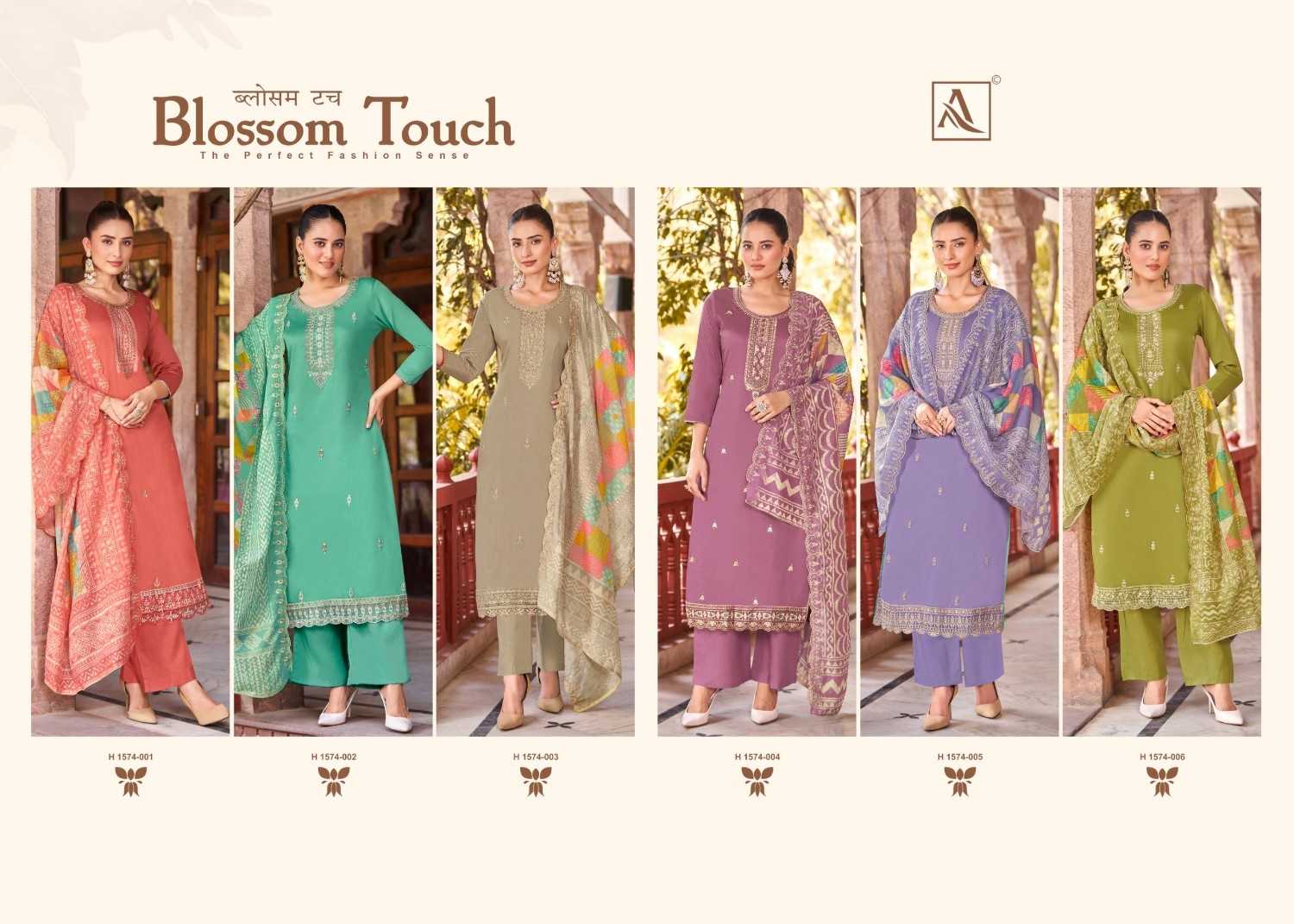 blossom touch by alok suits unique style zam cotton ladies suits