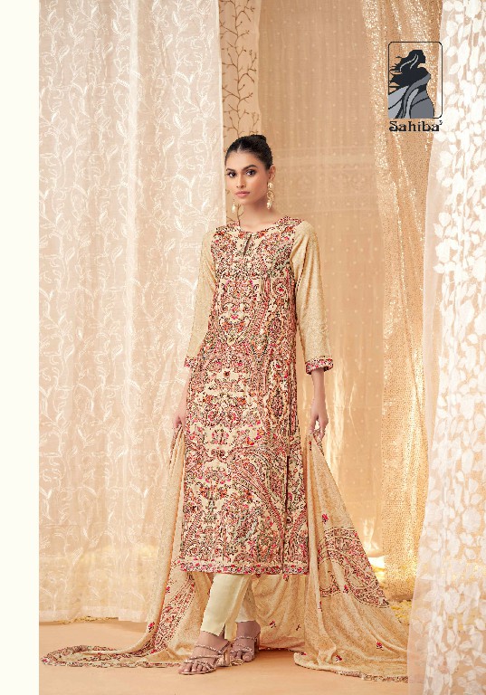 sahiba perween staple twill digital print unique 3pcs suits collection