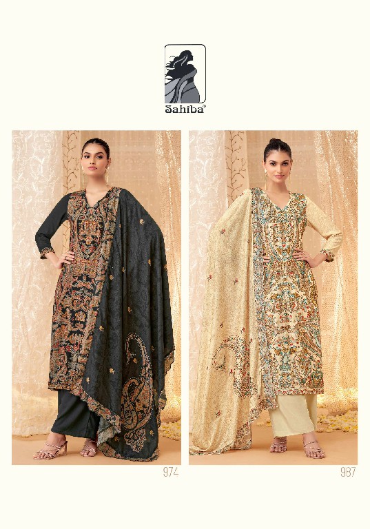 sahiba perween staple twill digital print unique 3pcs suits collection