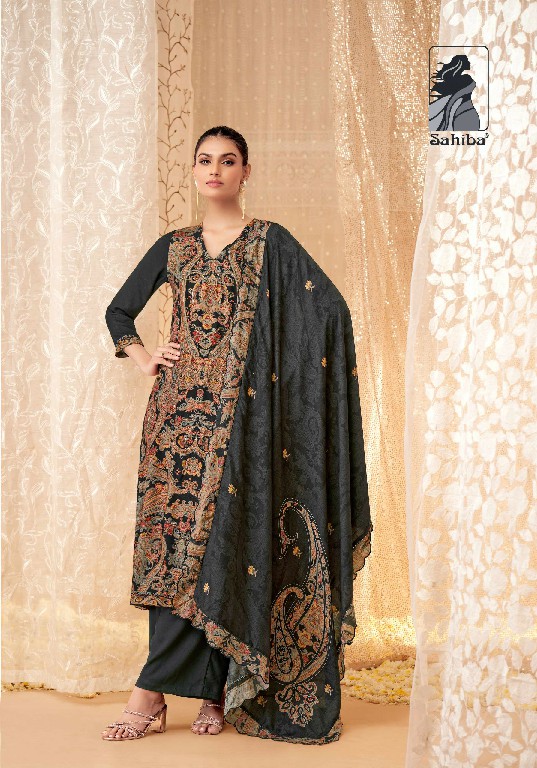 sahiba perween staple twill digital print unique 3pcs suits collection