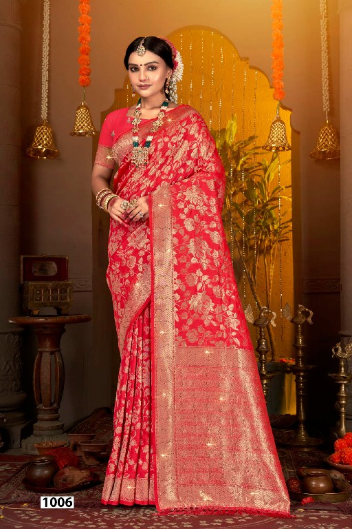 Saroj Dulhan Silk Saroski Vol-6 Wholesale Silk With Heavy Saroski Work Sarees