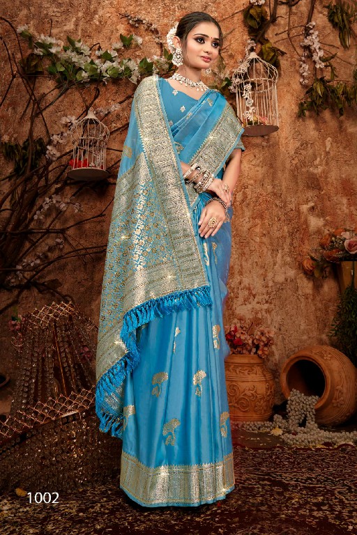 Saroj Dulhan Silk Saroski Vol-9 Wholesale Silk With Heavy Saroski Work Sarees