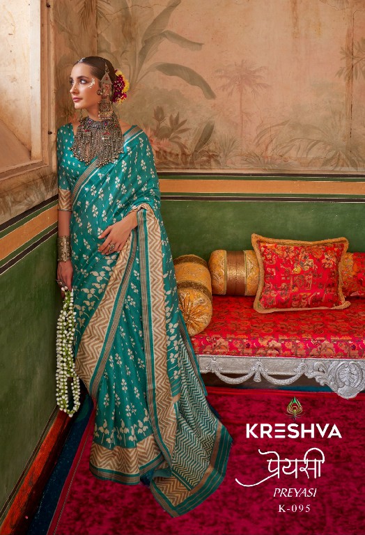 Kreshva Preyasi Wholesale Mercerized Sigma Silk Designer Sarees