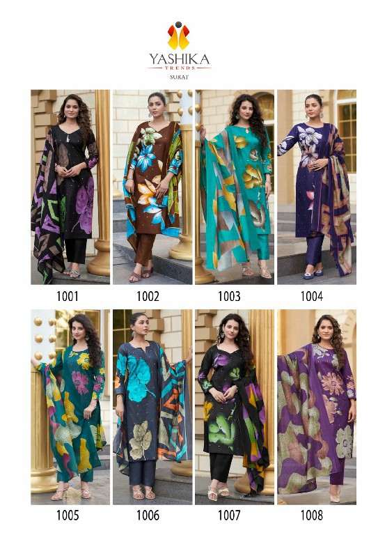 Yashika Dua Wholesale Heavy Cotton With Handwork Dress Material