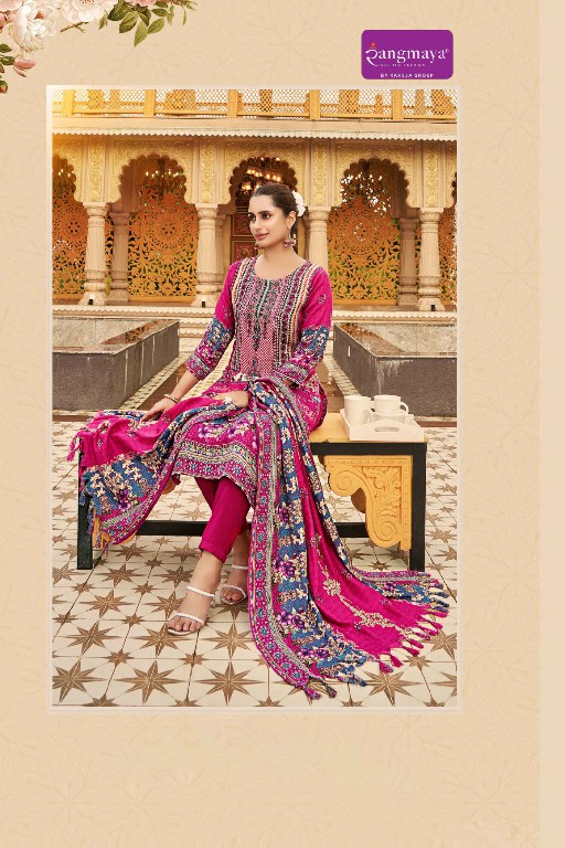 Rangmaya Princess Wholesale Pashmina Fabrics Winter Readymade Suits