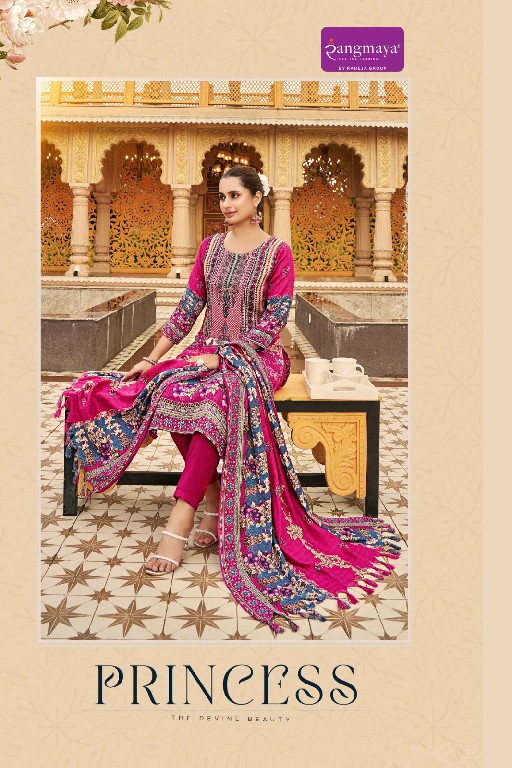 Rangmaya Princess Wholesale Pashmina Fabrics Winter Readymade Suits
