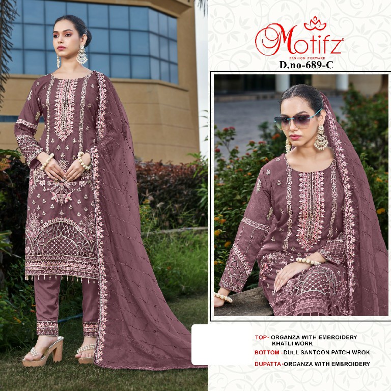 Motifz D.no 689 Wholesale Indian Pakistani Salwar Suits