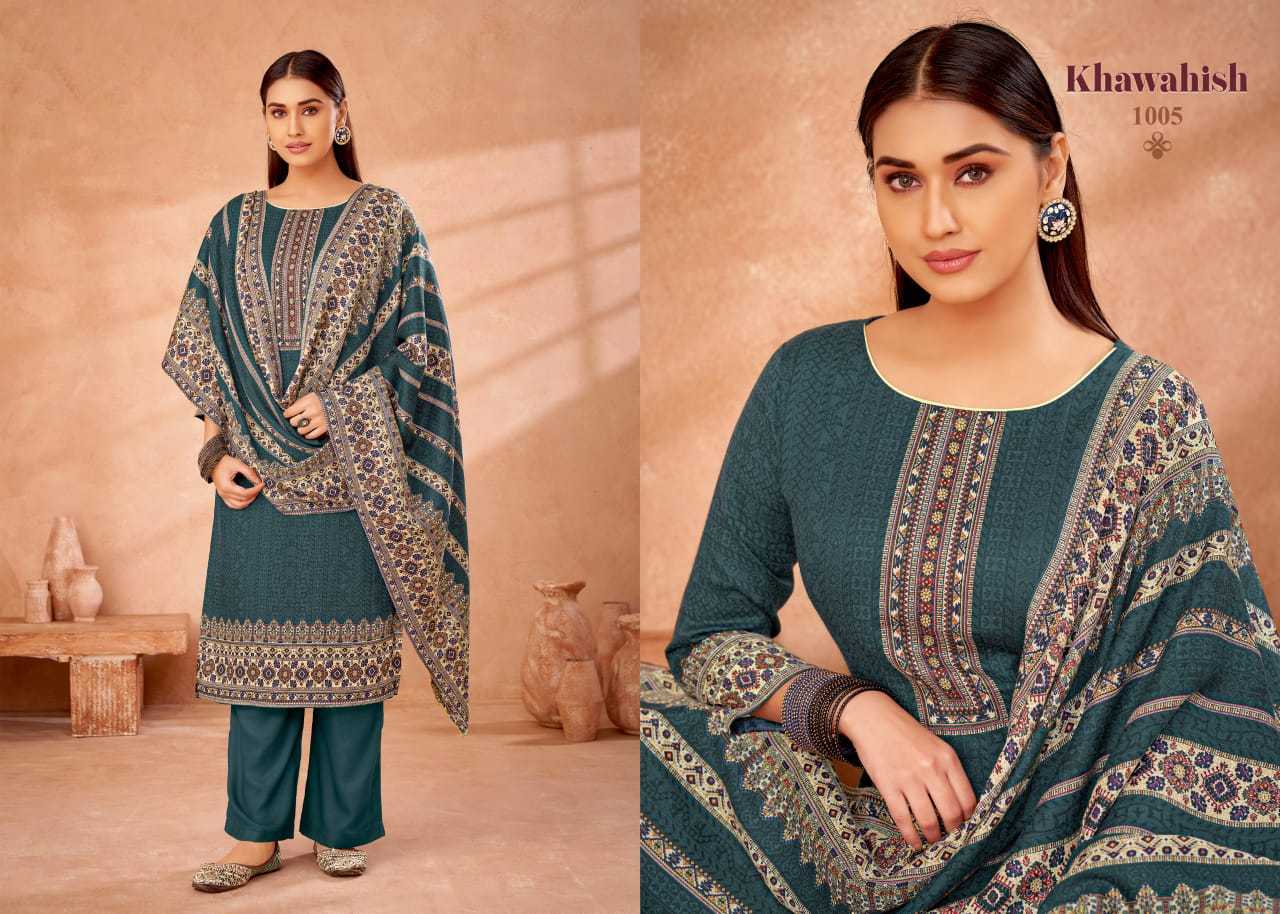 leela designer khawahish winter pashmina print daily wear pakistani suit