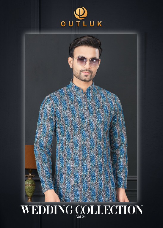 outluk wedding collection vol 24 readymade lakhnowi work mens kurta pajama