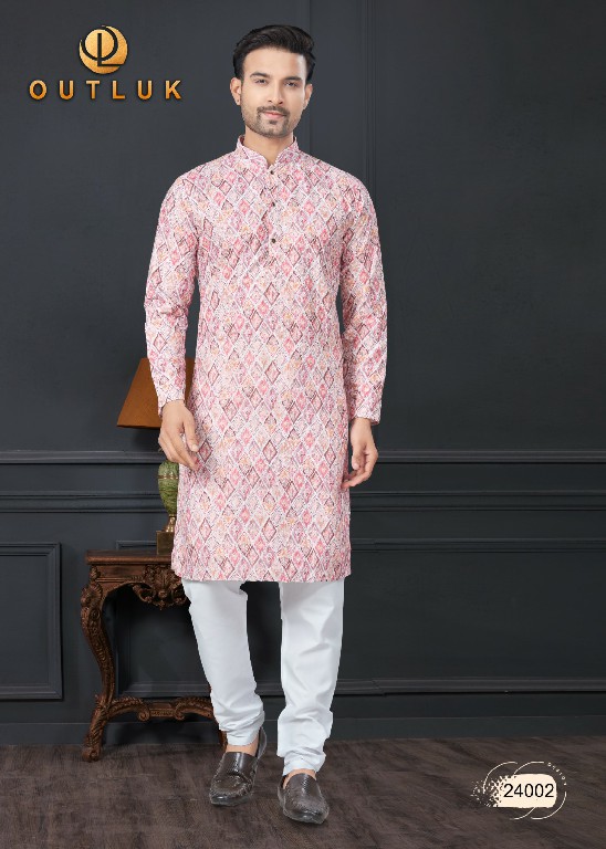 outluk wedding collection vol 24 readymade lakhnowi work mens kurta pajama