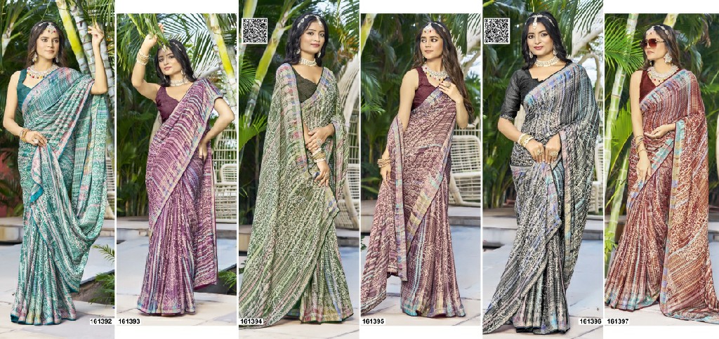 Vallabhi Divyanshi Vol-6 Wholesale Fancy Swarovski Work Sarees