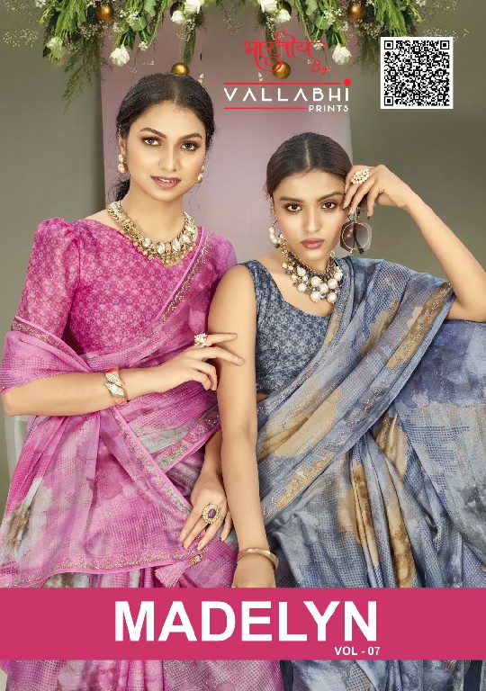 Vallabhi Madelyn Vol-7 Wholesale Fancy Swaroski Work Sarees