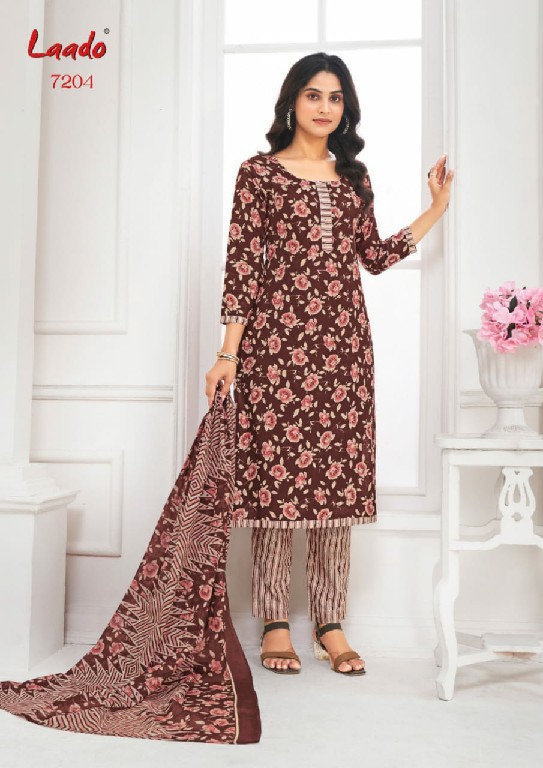 LAADO VOL 72 ADORABLE PURE COTTON LADIES SUITS WHOLESALER