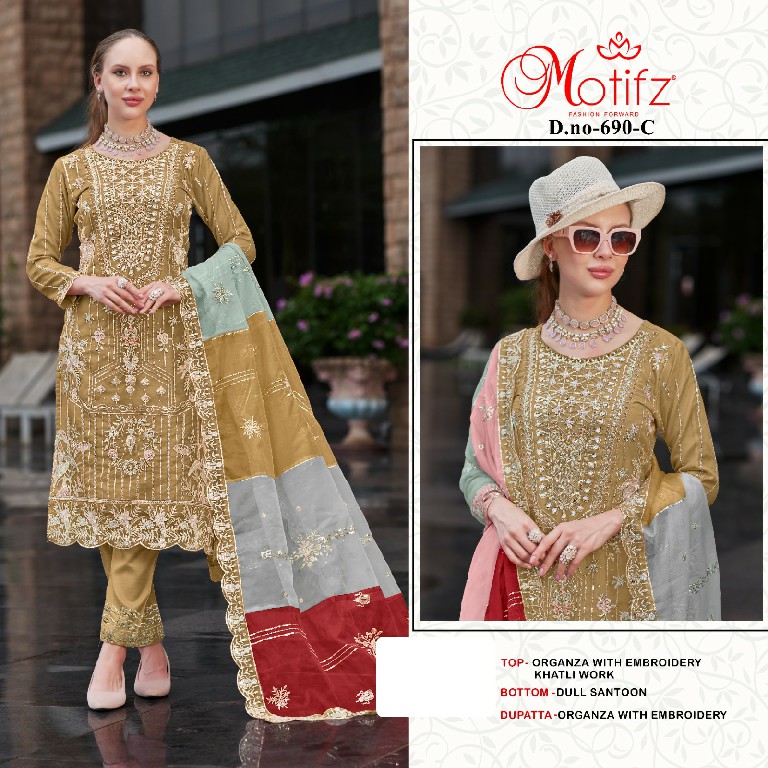 Motifz D.no 690 Wholesale Indian Pakistani Salwar Suits