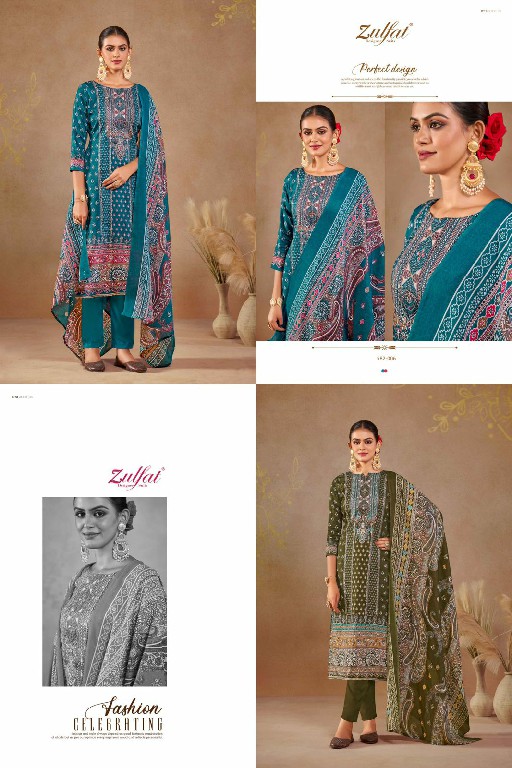 Zulfat Sajni Wholesale Pure Jaam Cotton With Work Dress Material
