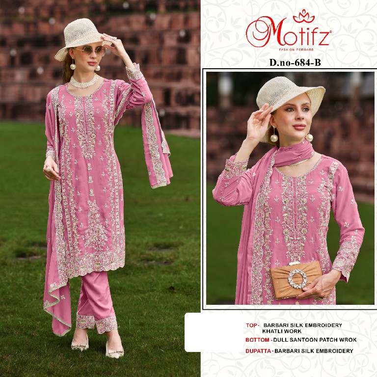 Motifz D.no 684 Wholesale Indian Pakistani Salwar Suits